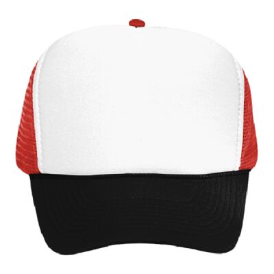 OTTO Polyester Foam Front Five Panel High Crown Mesh Back Trucker Hat Thumbnail