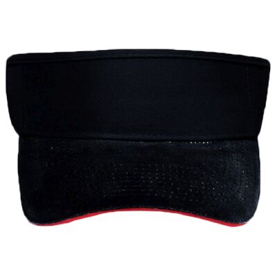 OTTO Brushed Bull Denim Sandwich Visor Sun Visor Thumbnail