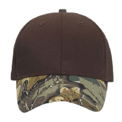 OTTO Camouflage Visor Cotton Blend Twill Six Panel Low Profile Baseball Cap Thumbnail